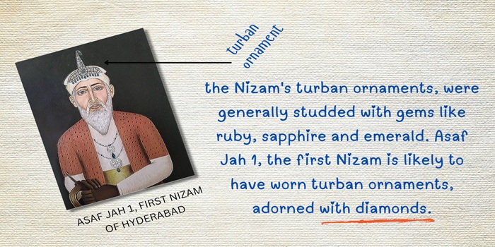 Turban Ornaments Of The Nizams, First Nizam Gems And Diamonds